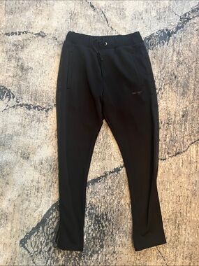 The Kooples Black Slim Jogger Pants with Drawstring Waist